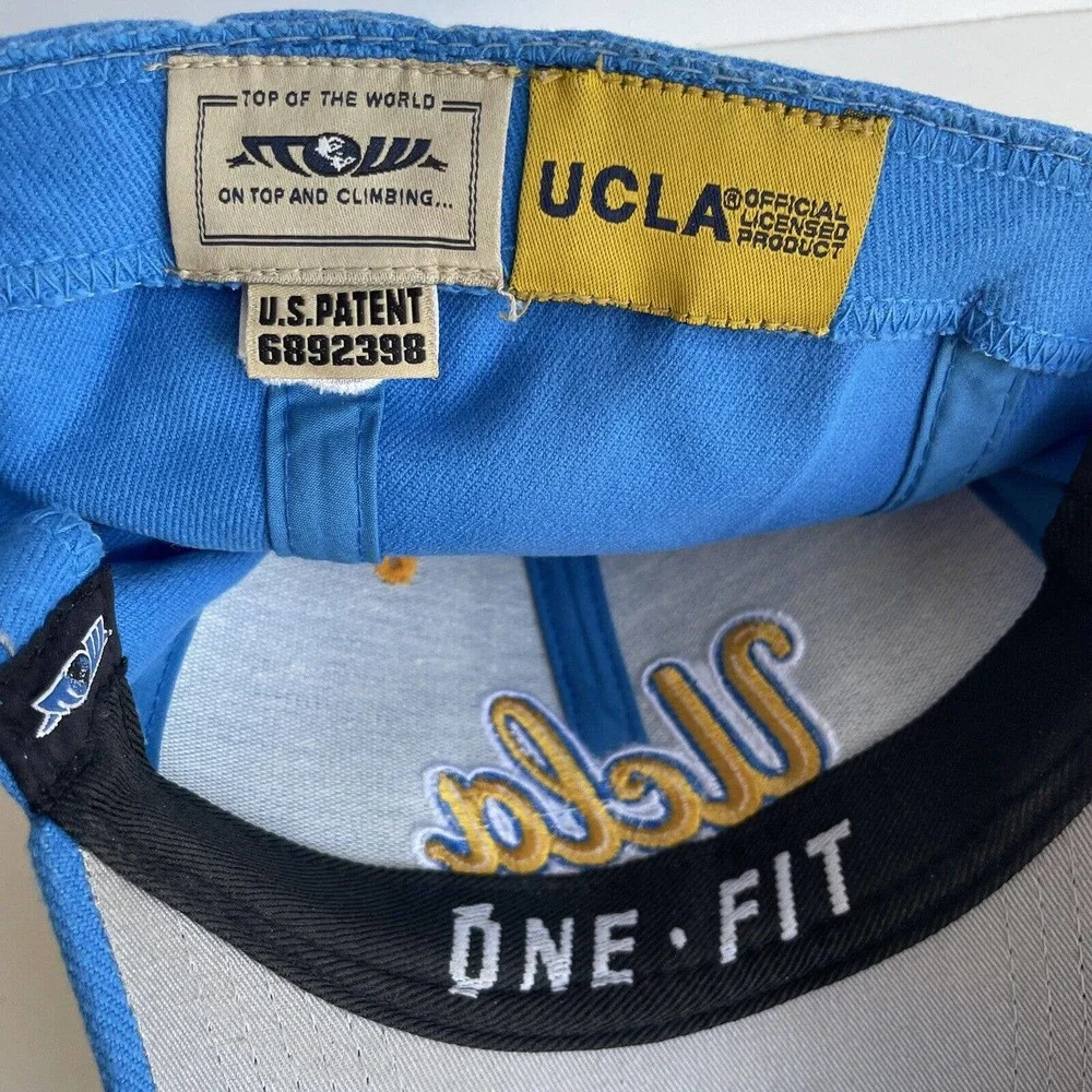 UCLA Bruins Hat Ballcap One Size Fits All Fitted Blue Top Of The World U…